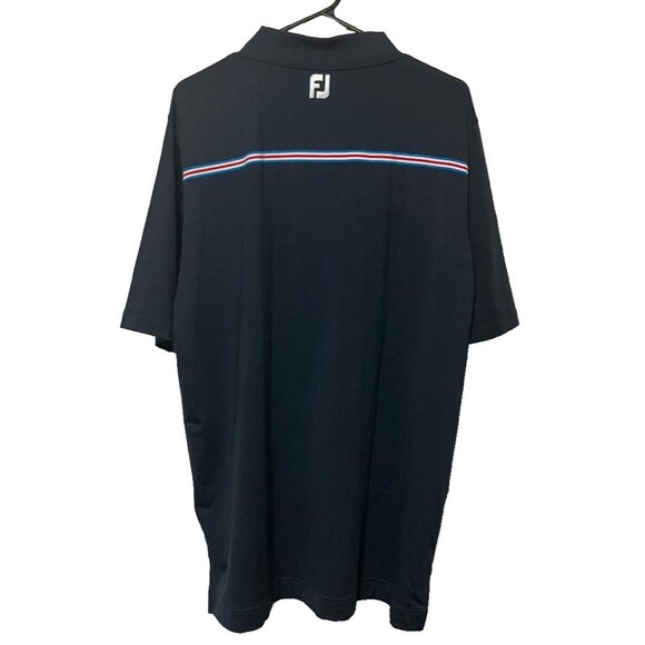 FootJoy (FJ) Polo Shirt Men's XL Navy Blue Golf Athletic Fit Moisture Wicking - Picture 2 of 7